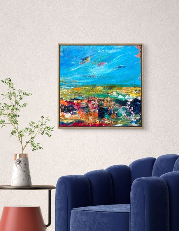 Wilderness Land - Mixed Media 30cm x 30cmx 4cm ( Unframed)