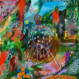 Abstract Garden 23 cm x 30 cm