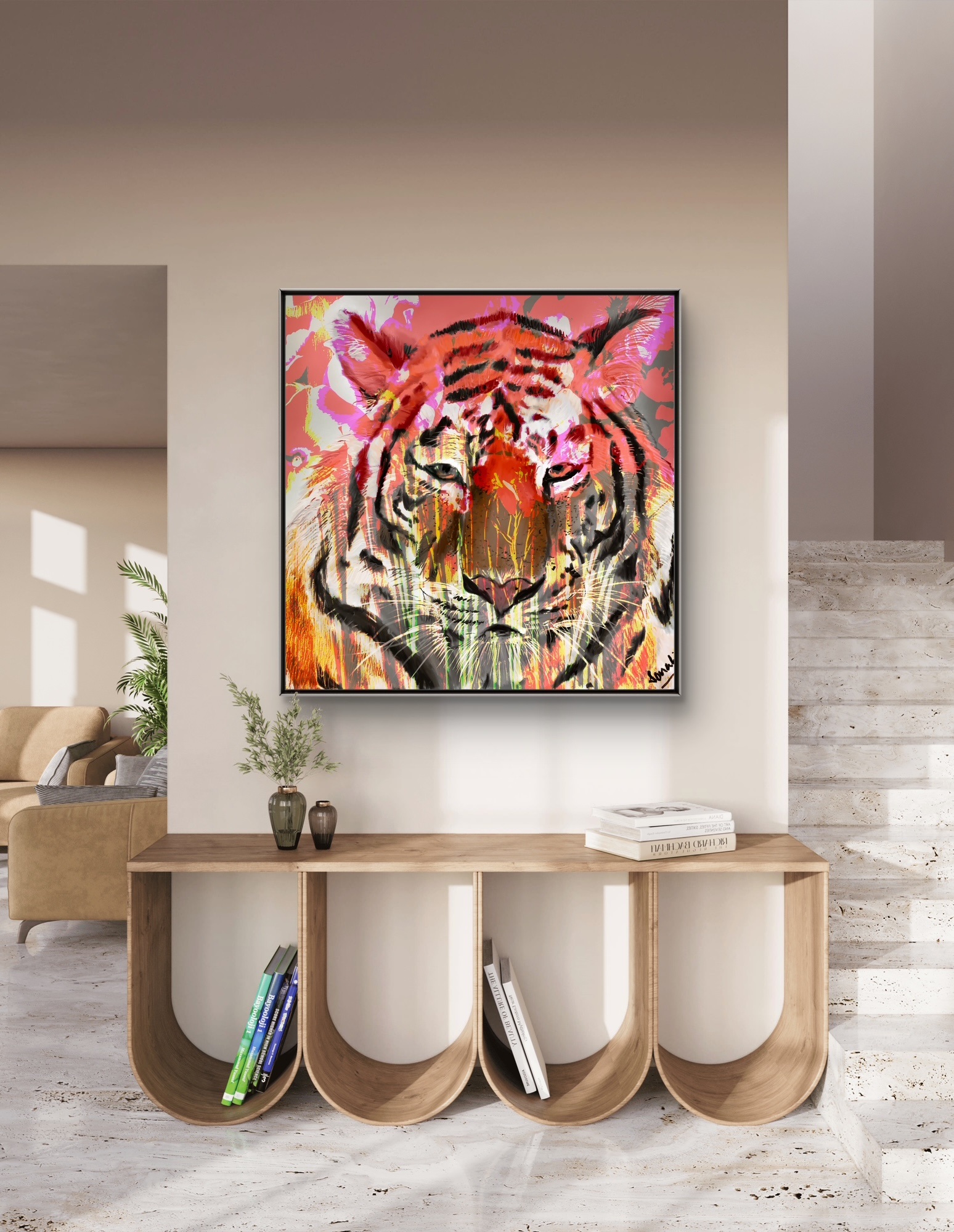 Fierce Elegance Print available 30cm x 30 cm - Image 3